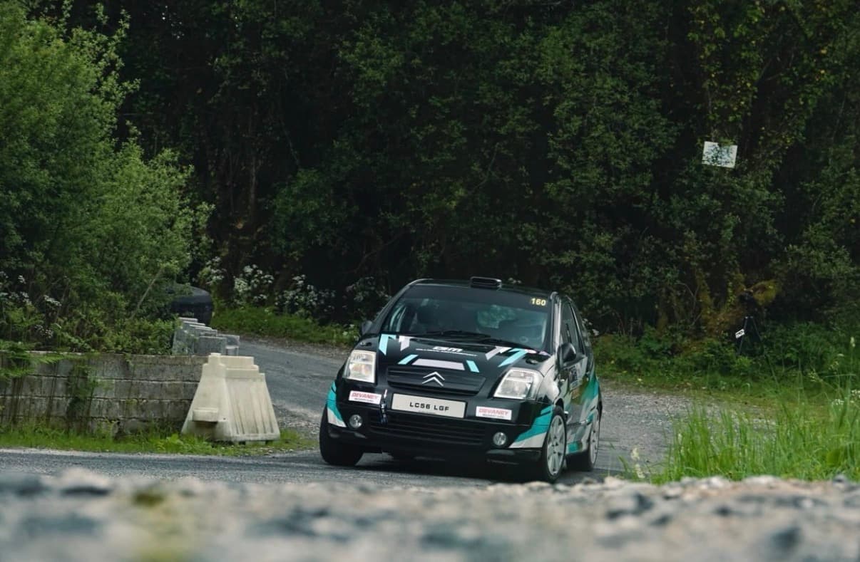 Hard on the brakes into the junction